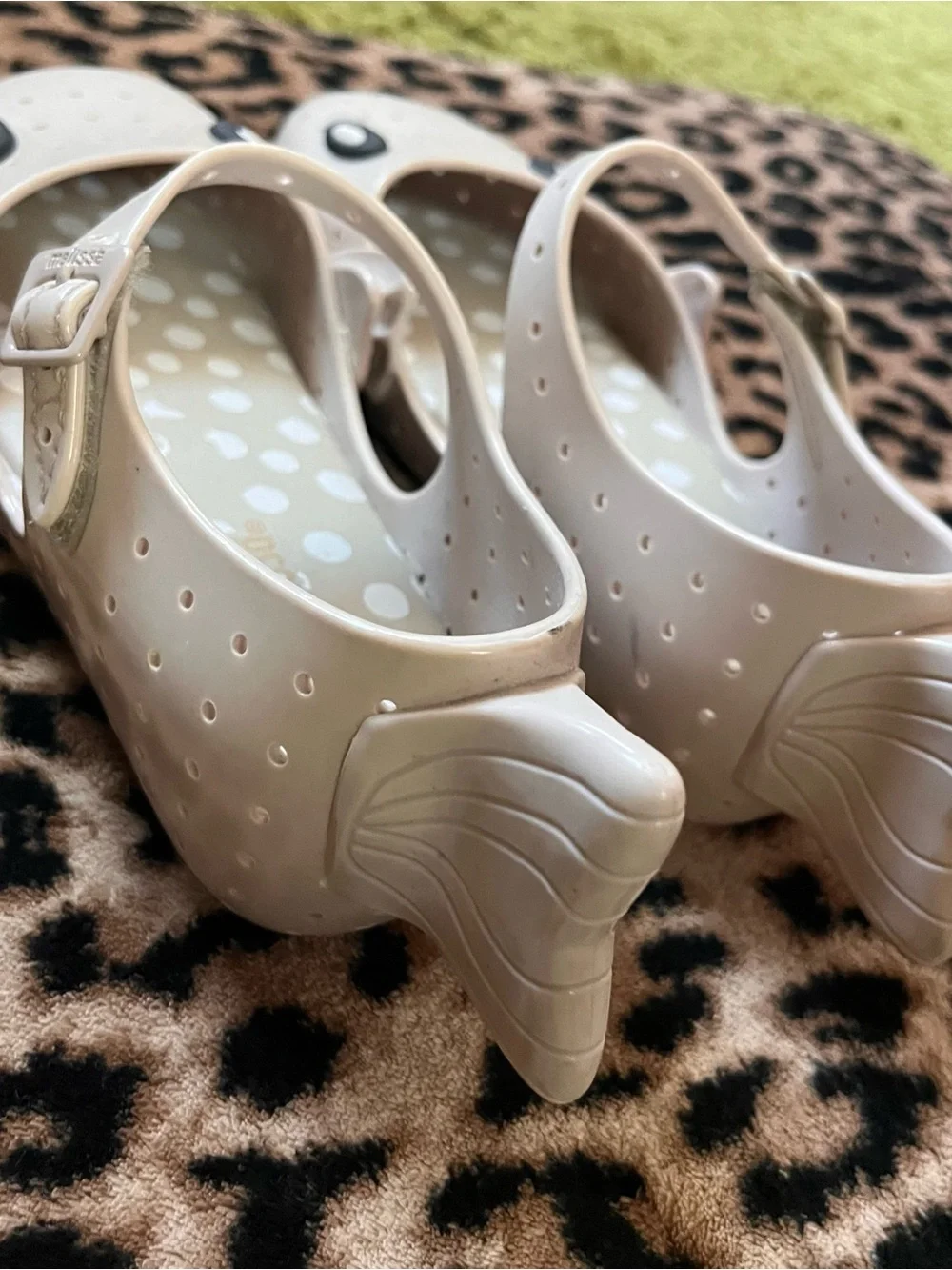BEIGE MARY JANE JELLY FLAT | MINI MELISSA | SIZE 12
